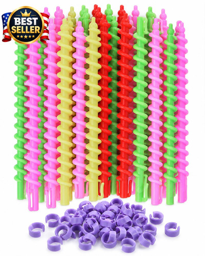 Pack plastic spiral hair - 50,
