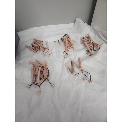 Vintage peach perm rods - vintage,