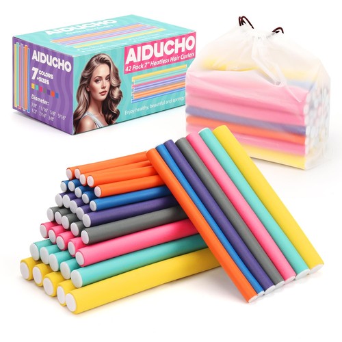 Heatless hair curlers 42pcs - hair,